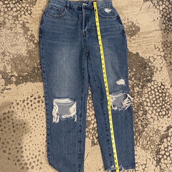 PacSun High Rise Straight Button Fly Blue Jeans - Picture 9 of 9